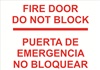 Safety Sign - Fire DoorDo Not Block