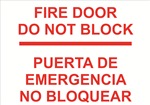 Safety Sign - Fire DoorDo Not Block