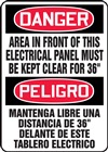 Danger Sign - Area In Front Of This Electrical Panel