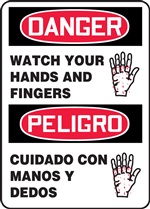 Danger Sign - Watch Your Hands And Fingers