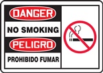 Danger Sign - No Smoking (Bilingual)