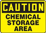 Caution Sign - Chemical Storage Area Sign