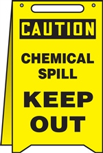 Caution Sign - Chemical Spill Keep Out (Floor Sign)
