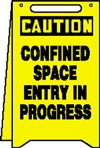 Caution Sign - Confined Space Entry In Progress (Floor Sign)