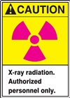 Caution Sign - X-Ray Radiation Label