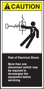 Safety Sign - Risk Of Electrical Shock