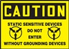 Caution Sign -  Static Sensitive Devices