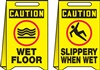 Caution Sign -  Slippery When Wet Label