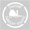 Caution Sign -  Forklift Traffic Label