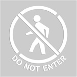 Adhesive Floor Sign - Do Not Enter
