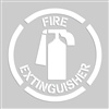 Adhesive Floor Stencil - Fire Extinguisher