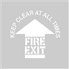 Floor Stencil - Keep Fire Exit Clear