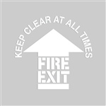 Floor Stencil - Keep Fire Exit Clear