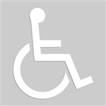 Adhesive Floor Stencil - Wheelchair