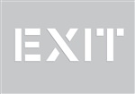 Floor Stencil - Exit Decal