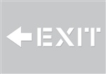 Adhesive Floor Stencil - Exit Label