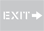 Adhesive Floor Stencil - Exit Sticker