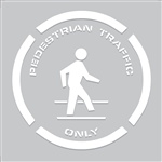 Adhesive Floor Stencil - Pedestrian Traffic Only