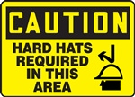 Caution Sign - Hard Hats Required In This Area