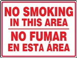 Bilingual Label - No Smoking