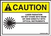 Caution Sign - Laser Radiation