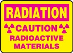 Radioactive Materials - Caution Sign
