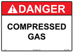 Danger Sign - Compressed Gas