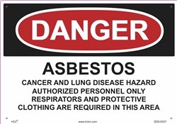 Danger Sign - Asbestos