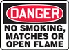 Danger Sign - No Smoking, Matches Or Open Flame