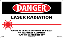Danger Sign - Laser Radiation Area