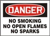 Danger Sign - No Smoking No Open Flames No Sparks