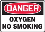 Danger Sign - Oxygen No Smoking