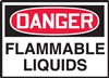 ANSI Danger Sign - Flammable Liquids