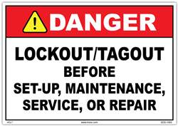 Danger Sign - Lockout/Tagout