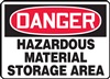 Danger Sign - Hazardous Material Storage Area