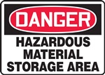 Danger Sign - Hazardous Material Storage Area