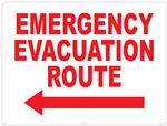 Safety Sign - Emergency Evacuation