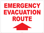 Safety Sign - Emergency Evacuation Path