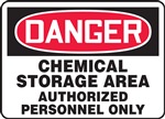 Danger Sign - Chemical Storage Area