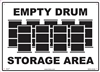 Storage Area Sign - Empty Drums