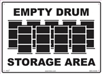Storage Area Sign - Empty Drums