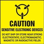 Caution - Sensitive Electronic Devices Label
