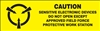 Caution Label - Sensitive Electronic Devices