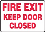 Fire Exit Keep Door Closed