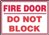 Fire Door Do Not Block