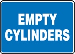 Safety Sign - Empty Cylinders