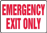 Safety Sign - Emergency Exit Alarm Will Sound