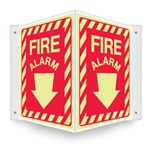 Safety Sign - Fire Alarm (Glow In The Dark) Projecting