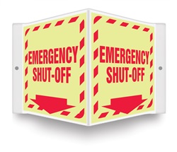 Fire Equipment (Glow In The Dark) Projecting Sign