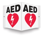 AED (With Graphic) Projecting Sign